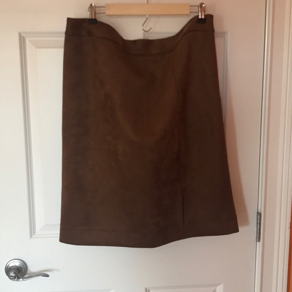 Faux-suede Skirt